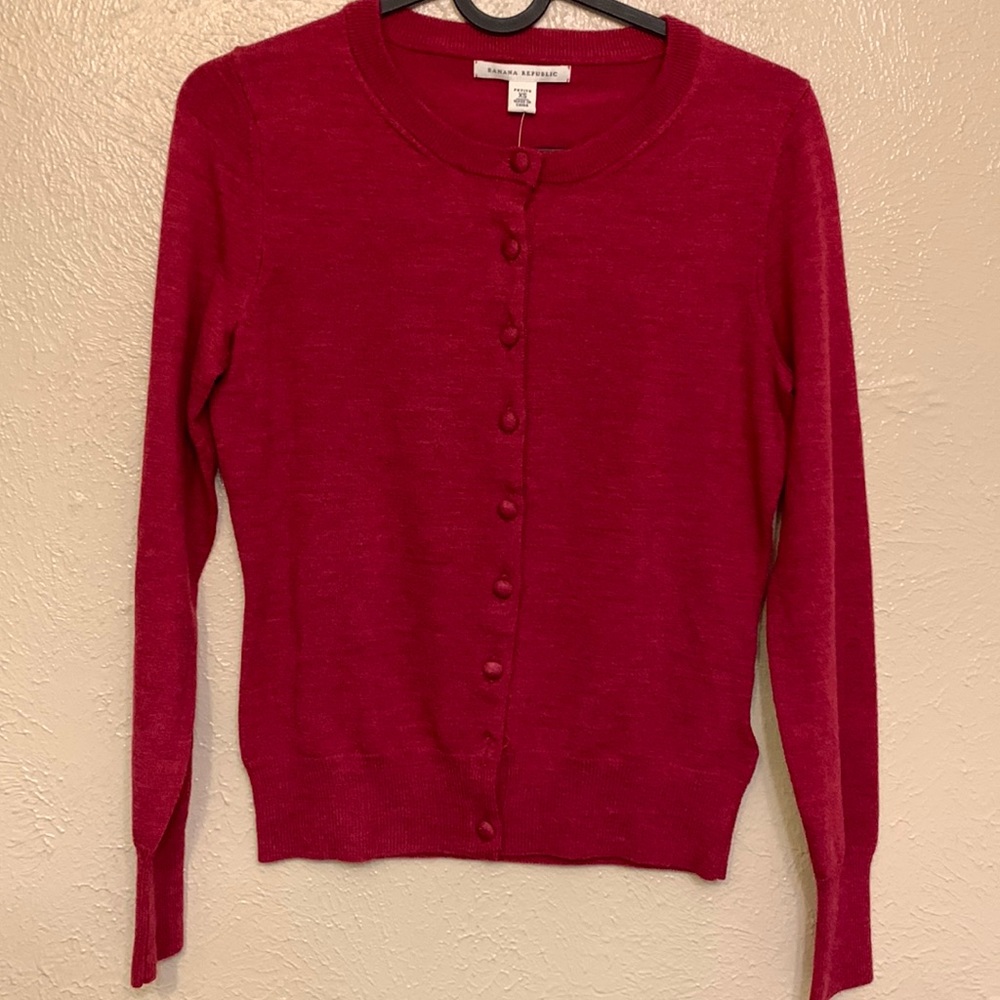 Dark Red Banana Republic Cardigan Size XS
